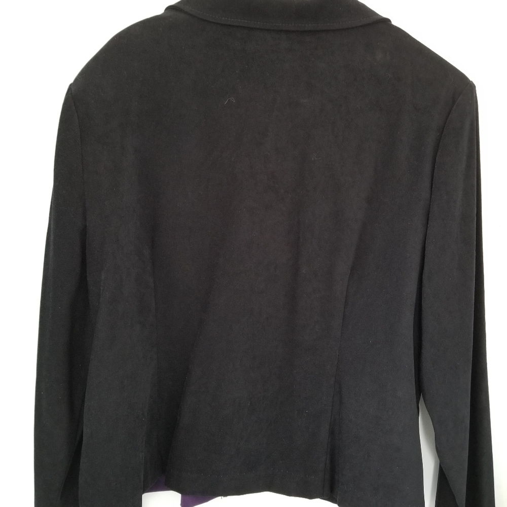 Microsuede Block Pattern Jacket - Picture 2 of 7